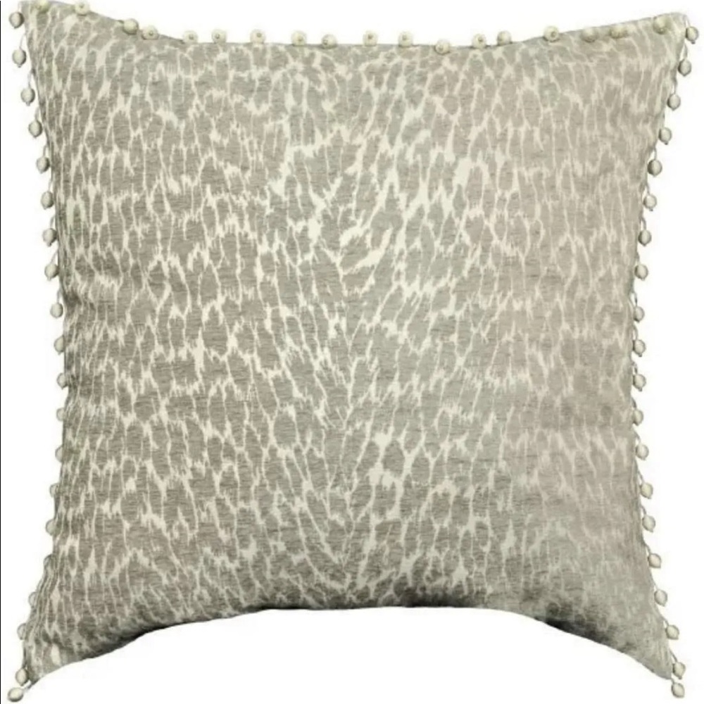 Rose Tree Preston Textured Leopard PomPom Eurosham